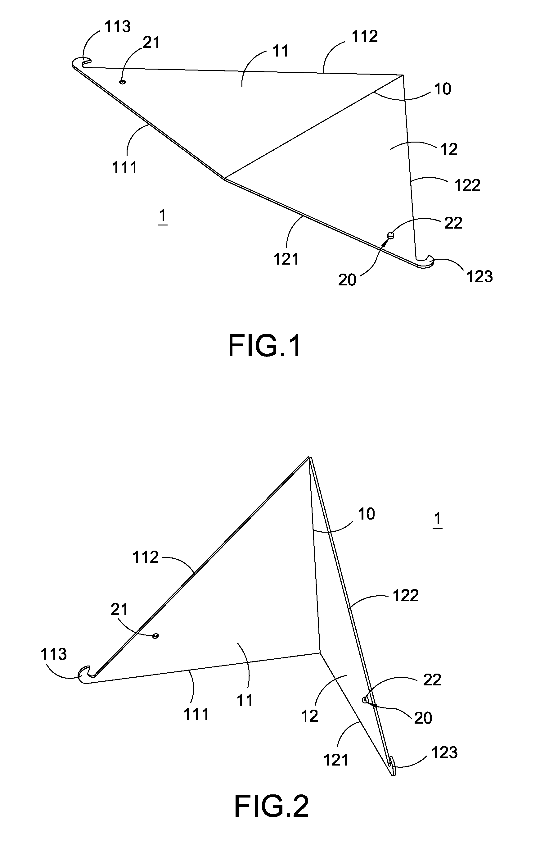 One-piece support stand