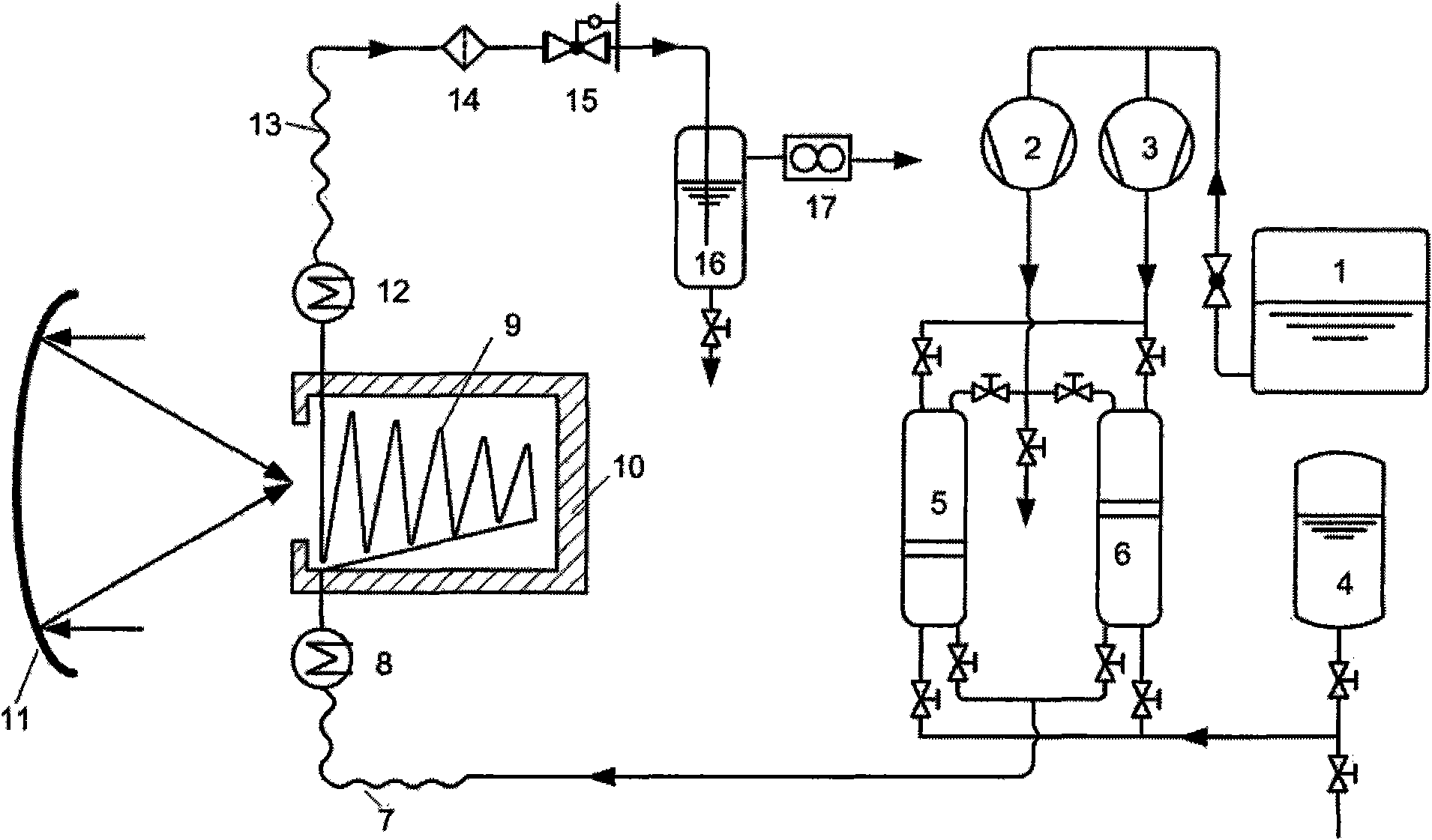 Biomass supercritical water gasification and multi-plate focusing heat supply coupling hydrogen production device and method