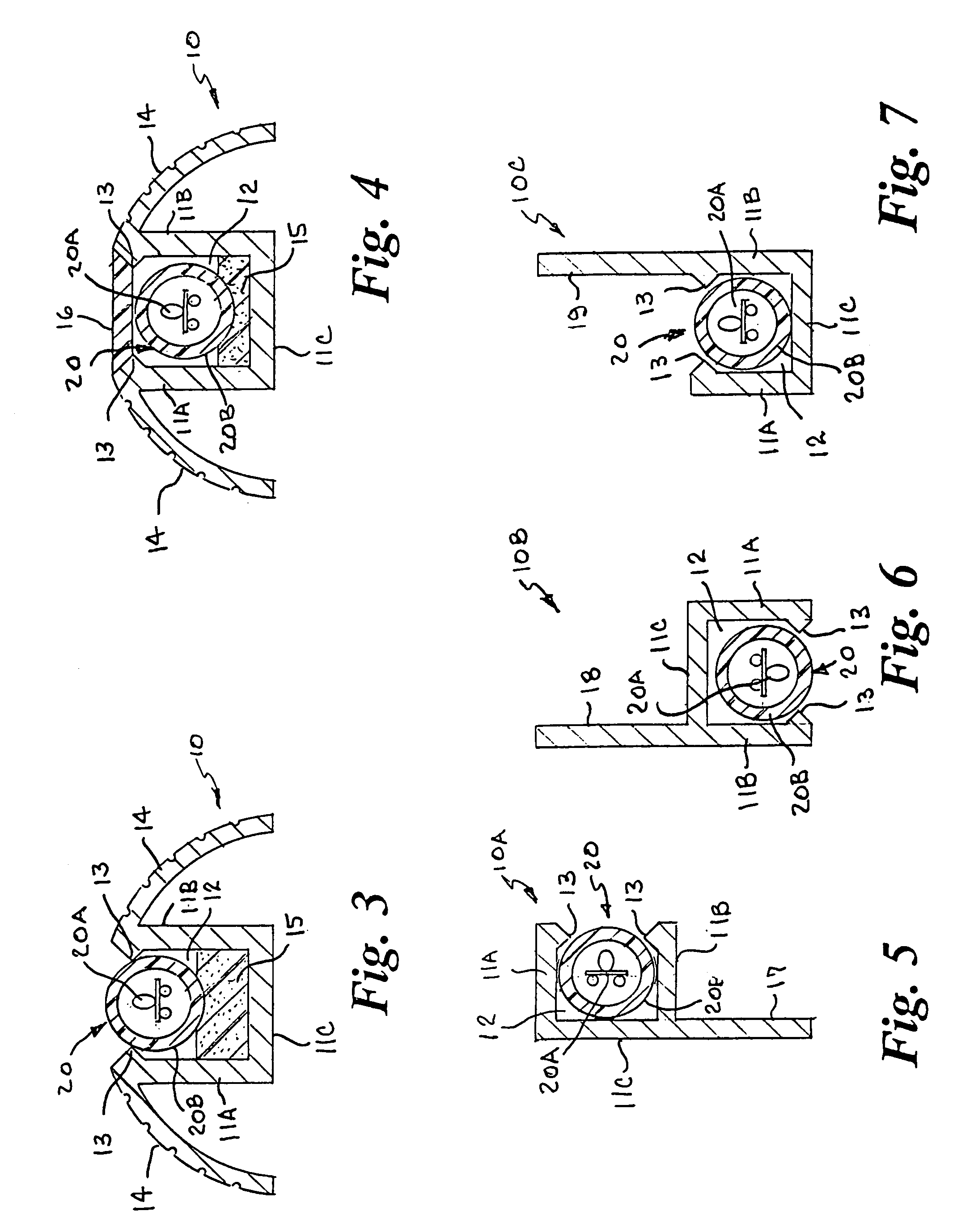 Rope light track system