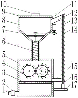 Smashing device with filtering function for battery cathode material