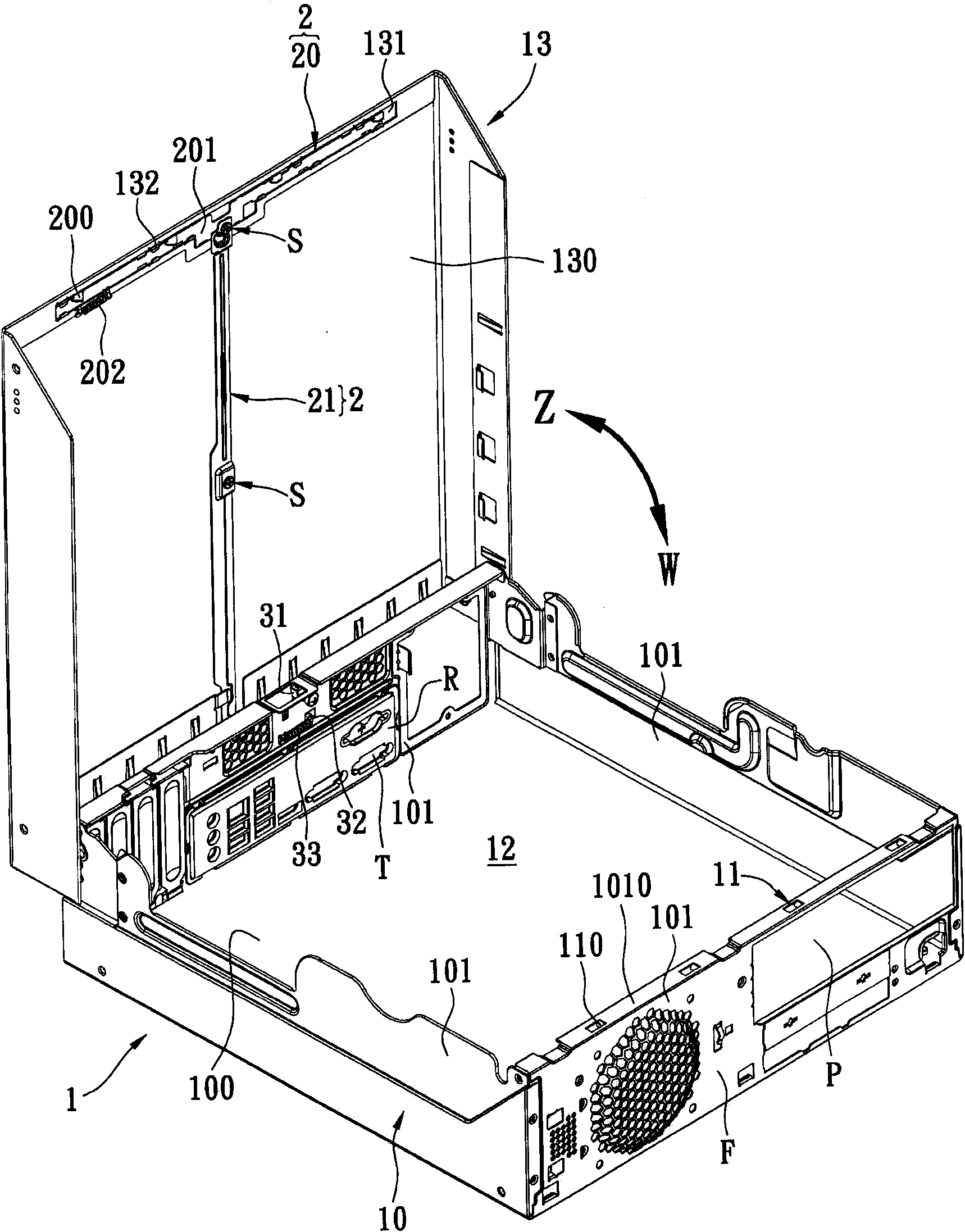 Rack module free of locking tool