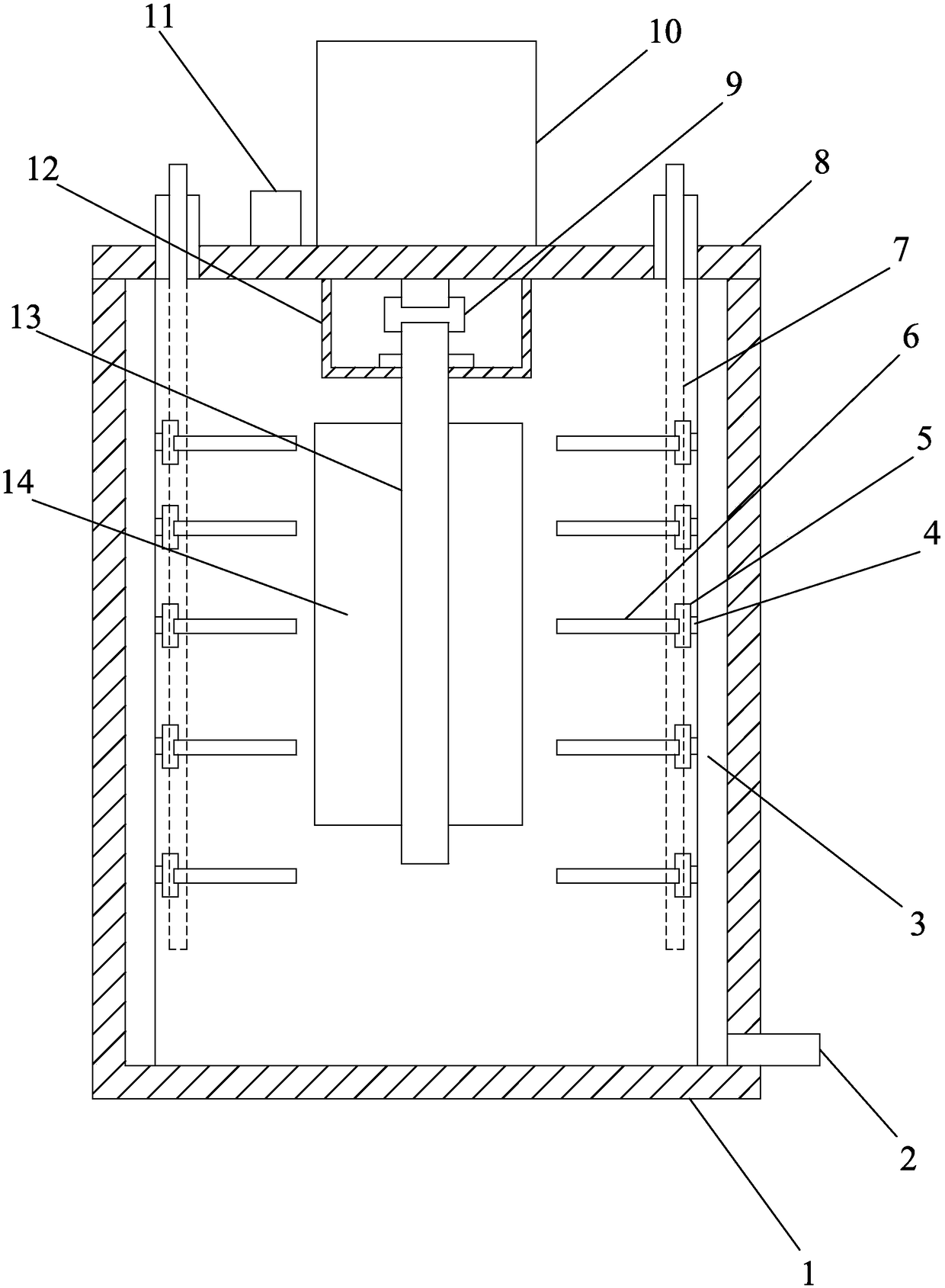 Novel resin purifying device