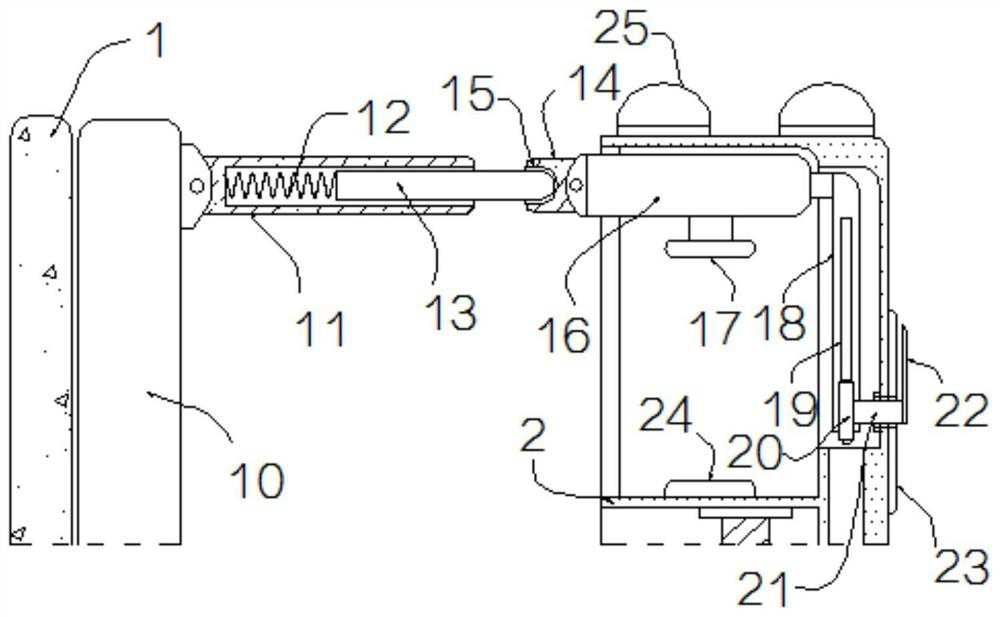 Building foundation pit supporting and protecting device capable of monitoring inclination