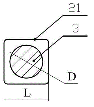 Threading mold for producing reinforcing band for strengthening thermoplastic plastic pipe