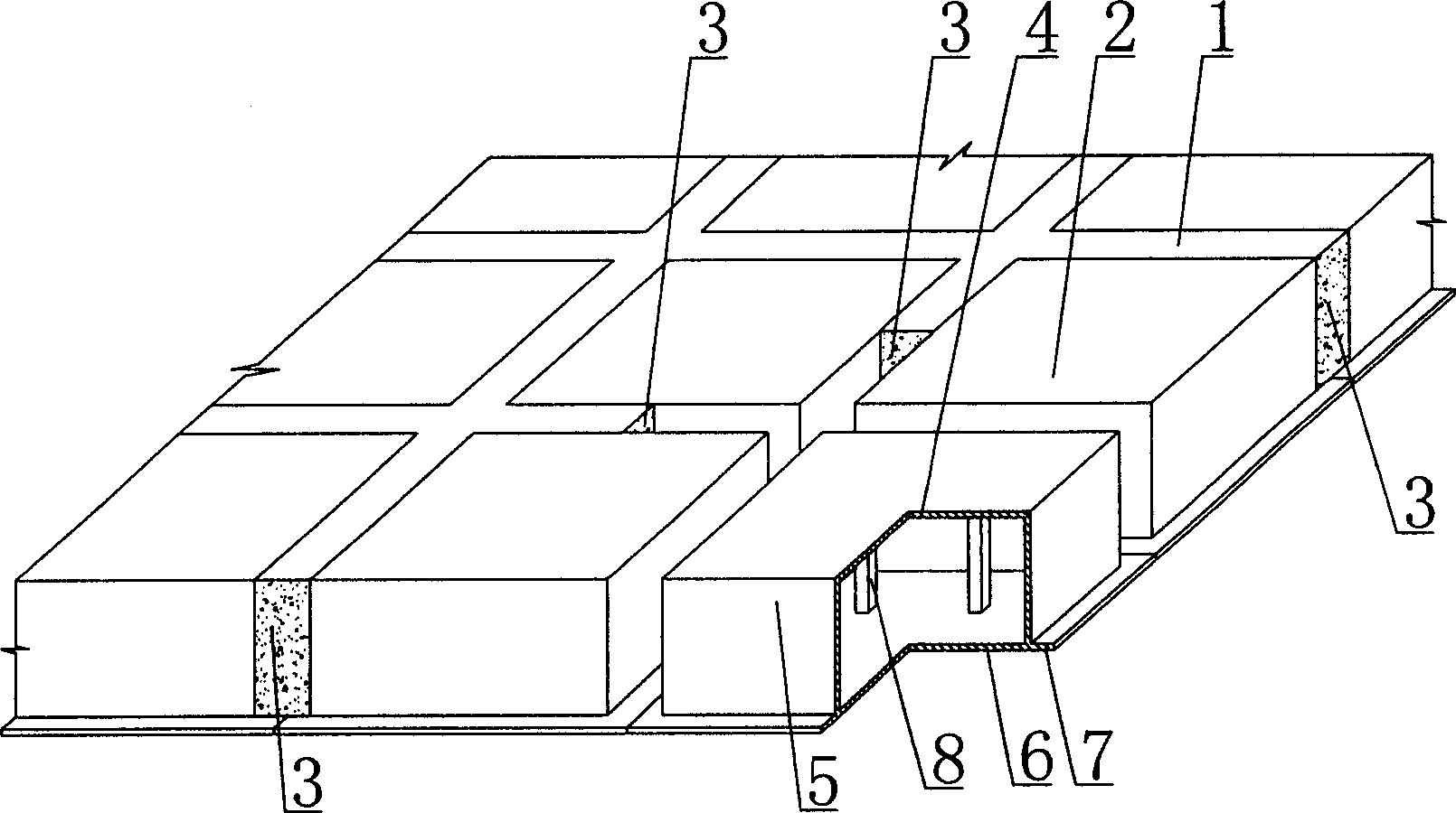 Reinforced concrete hollow slab