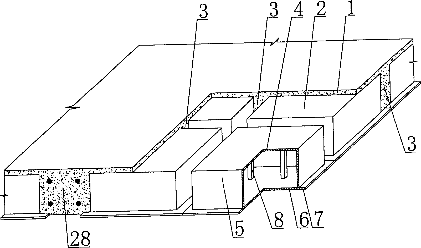 Reinforced concrete hollow slab