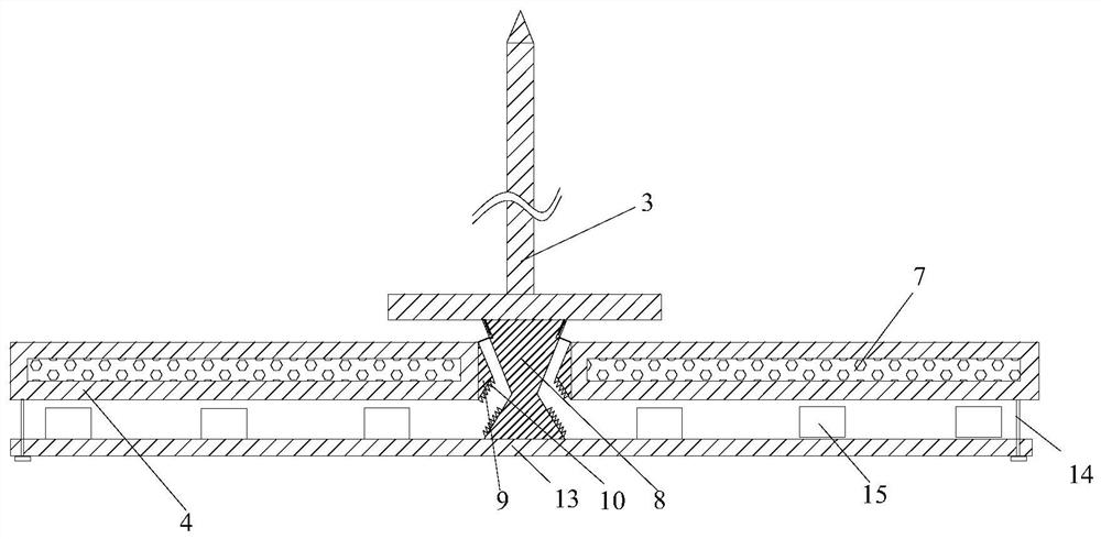 A composite flexible support integrated construction method for building deep foundation pit engineering