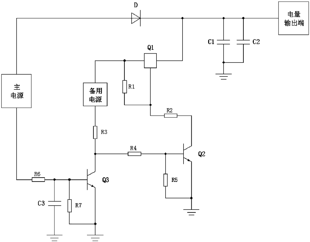 Power supply system of vehicle-mounted communication device, vehicle-mounted communication device and power supply control method