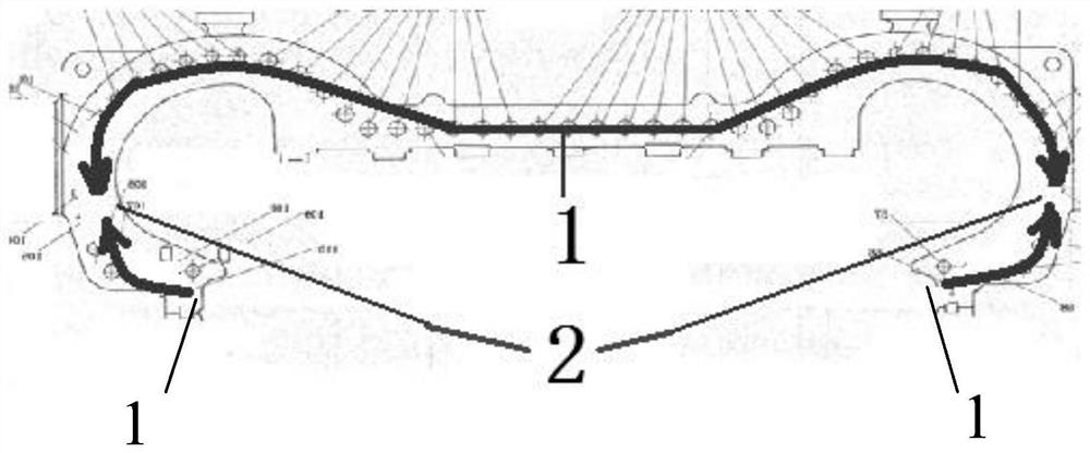 Nuclear turbine high-pressure outer cylinder split assembling method