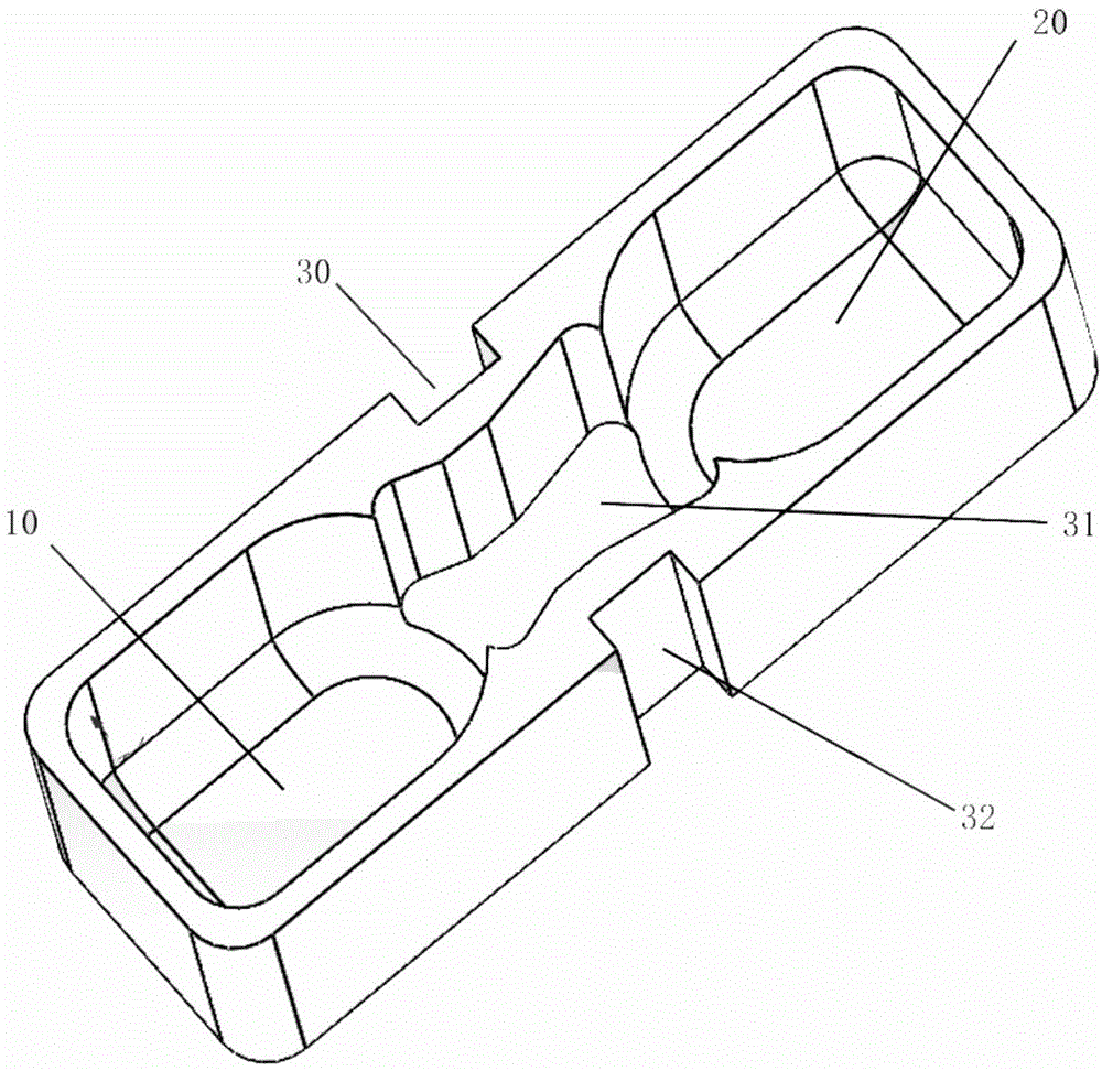 Reagent clamping box with magnetic bead transferring structures