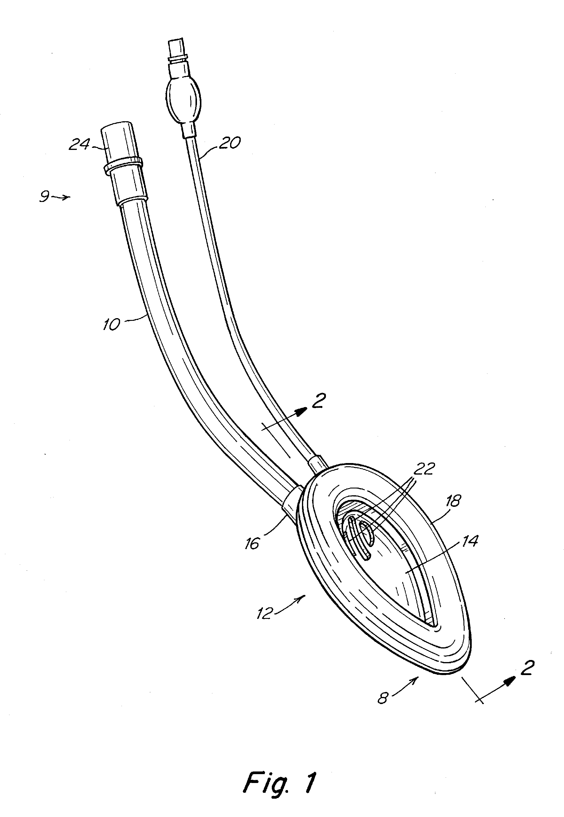 Laryngeal mask airway placement system and method