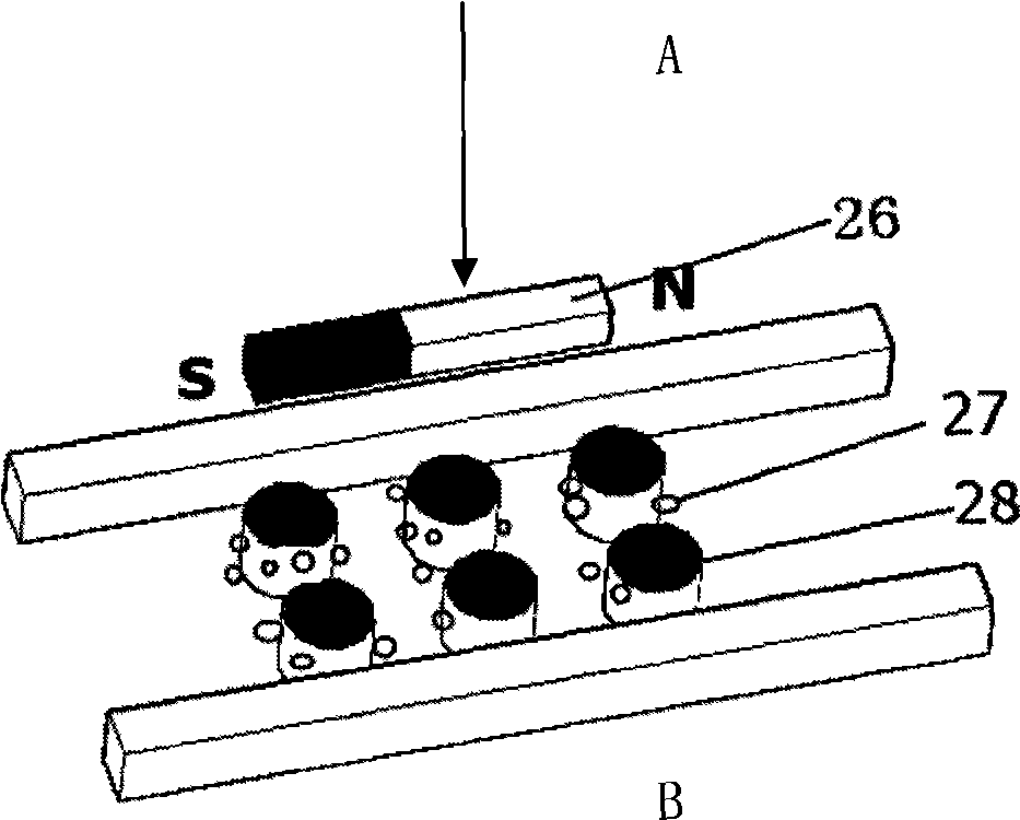 Valveless micro-flow control gradient real-time reaction chip and reaction control method