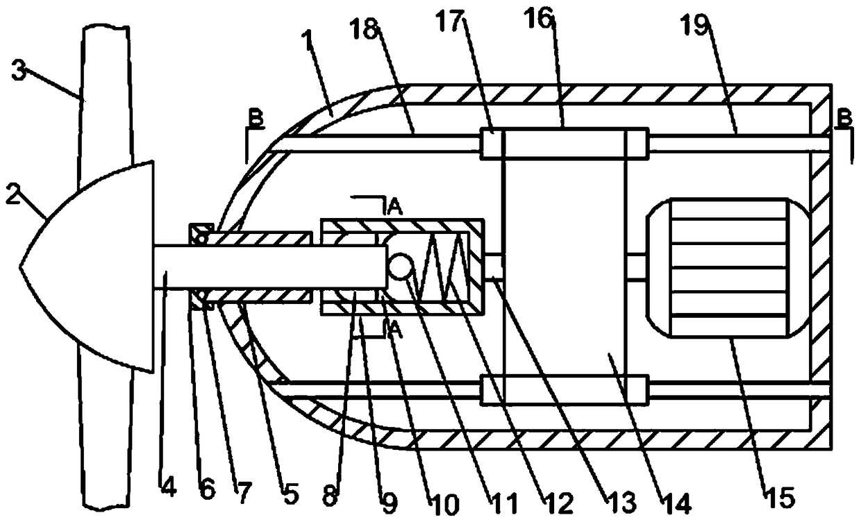 Overload protection device for power transmission and transformation equipment of wind power farm