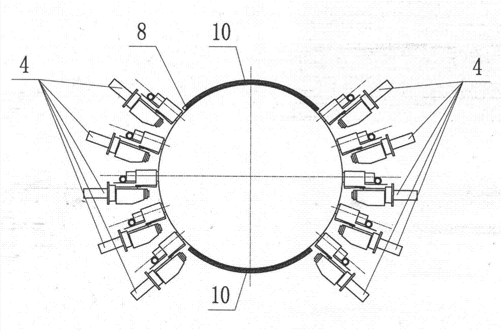 A method for reducing the temperature rise of half-speed high-current collector ring device