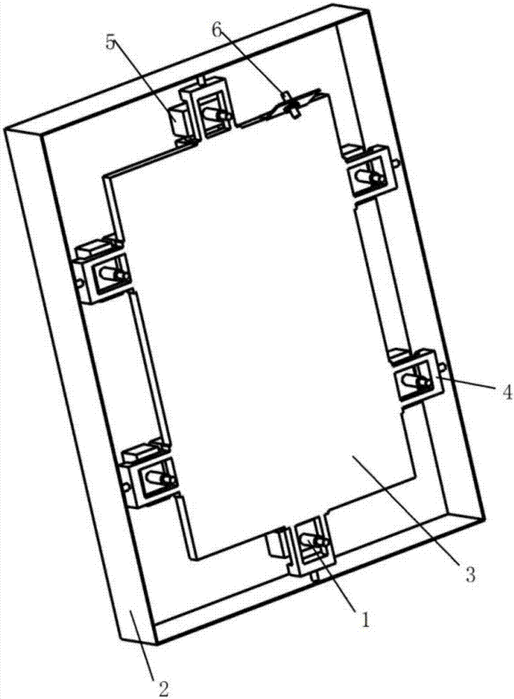 Fixture device of film plating glass clamping manipulator