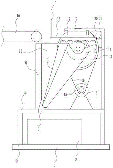 High-safety jaw crusher protection device for mineral exploiting