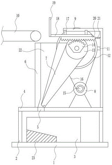 High-safety jaw crusher protection device for mineral exploiting