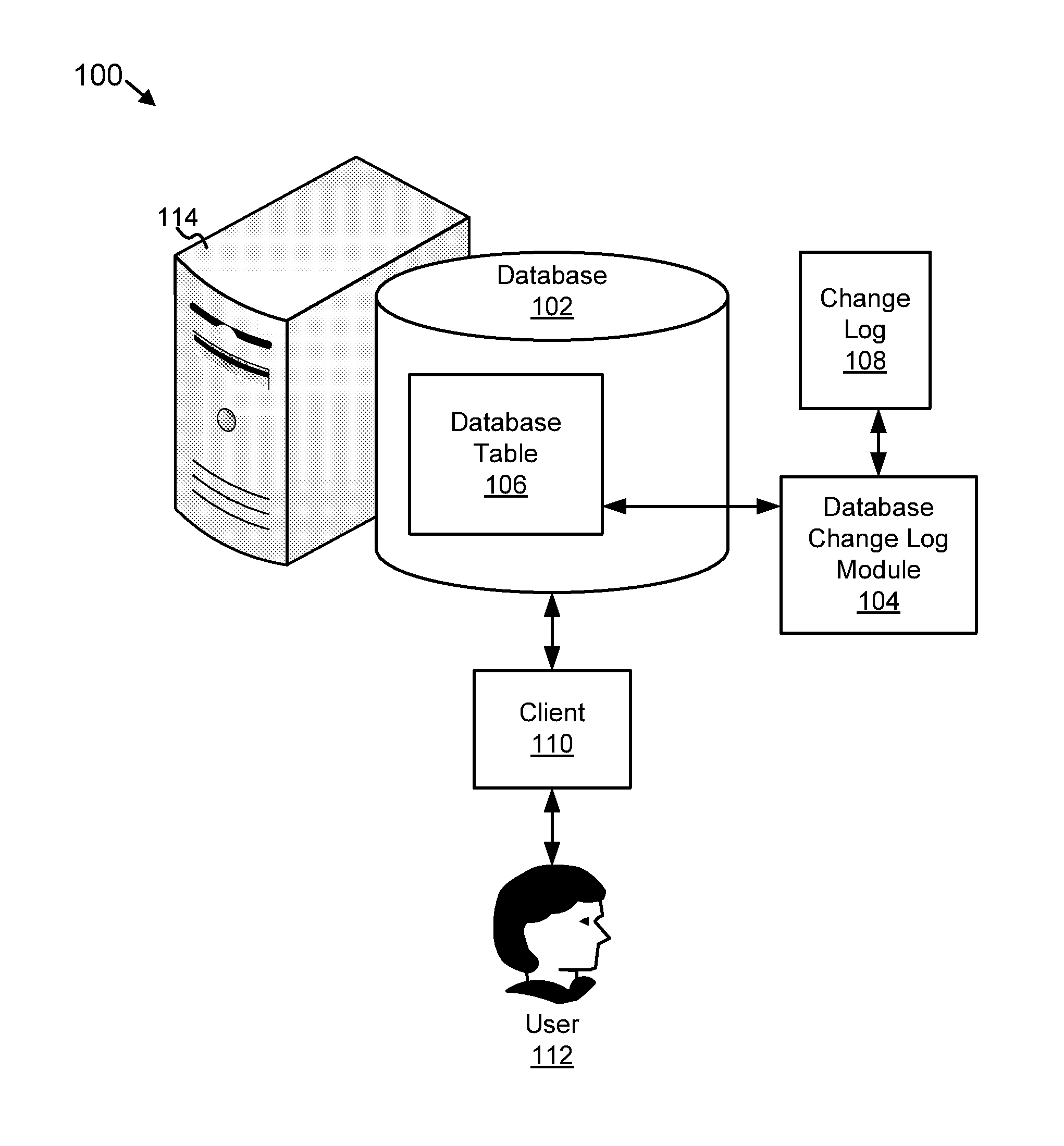 Private database logging with minimal storage requirements