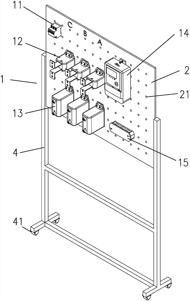 Electric power measurement teaching device