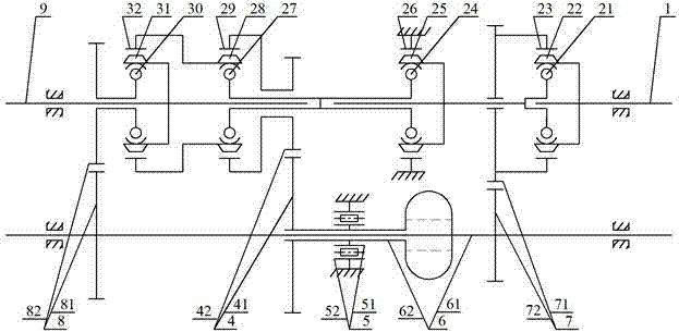 Compound axial-flow type hydraulic torque converter and continuously variable transmission