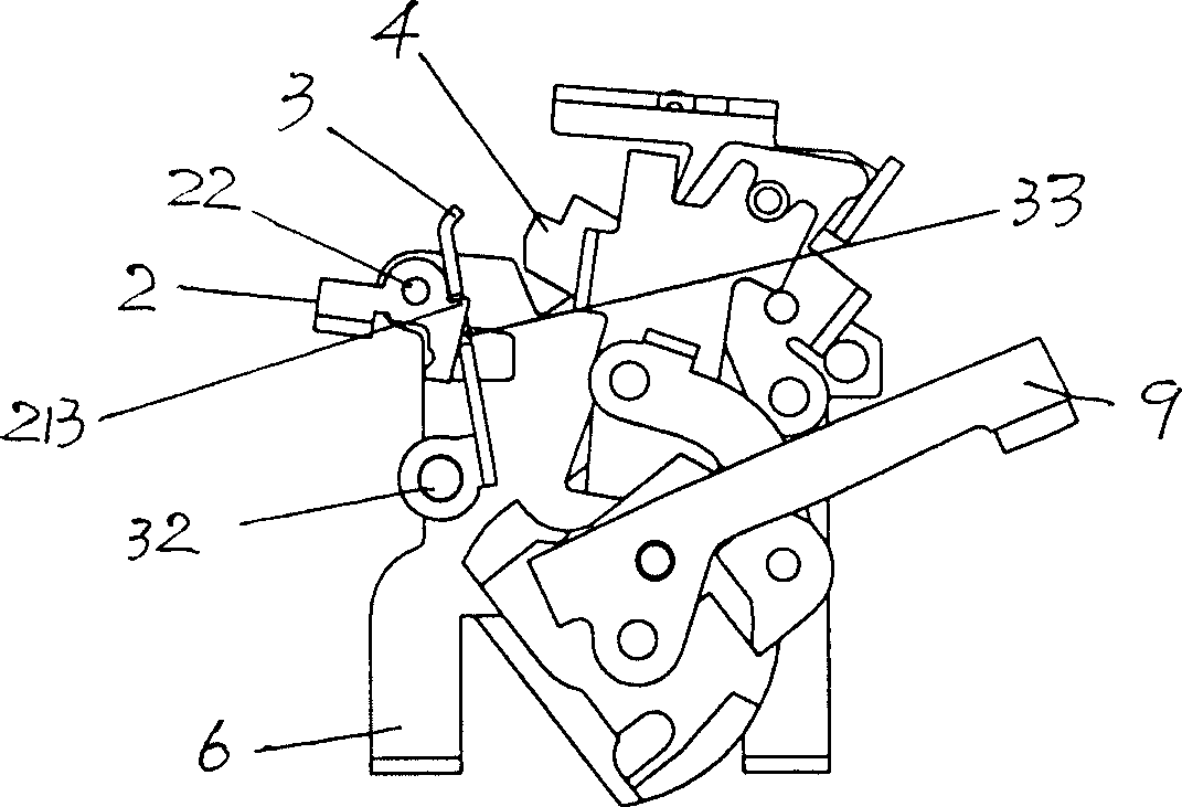 Tripping device for breaker operation mechanism