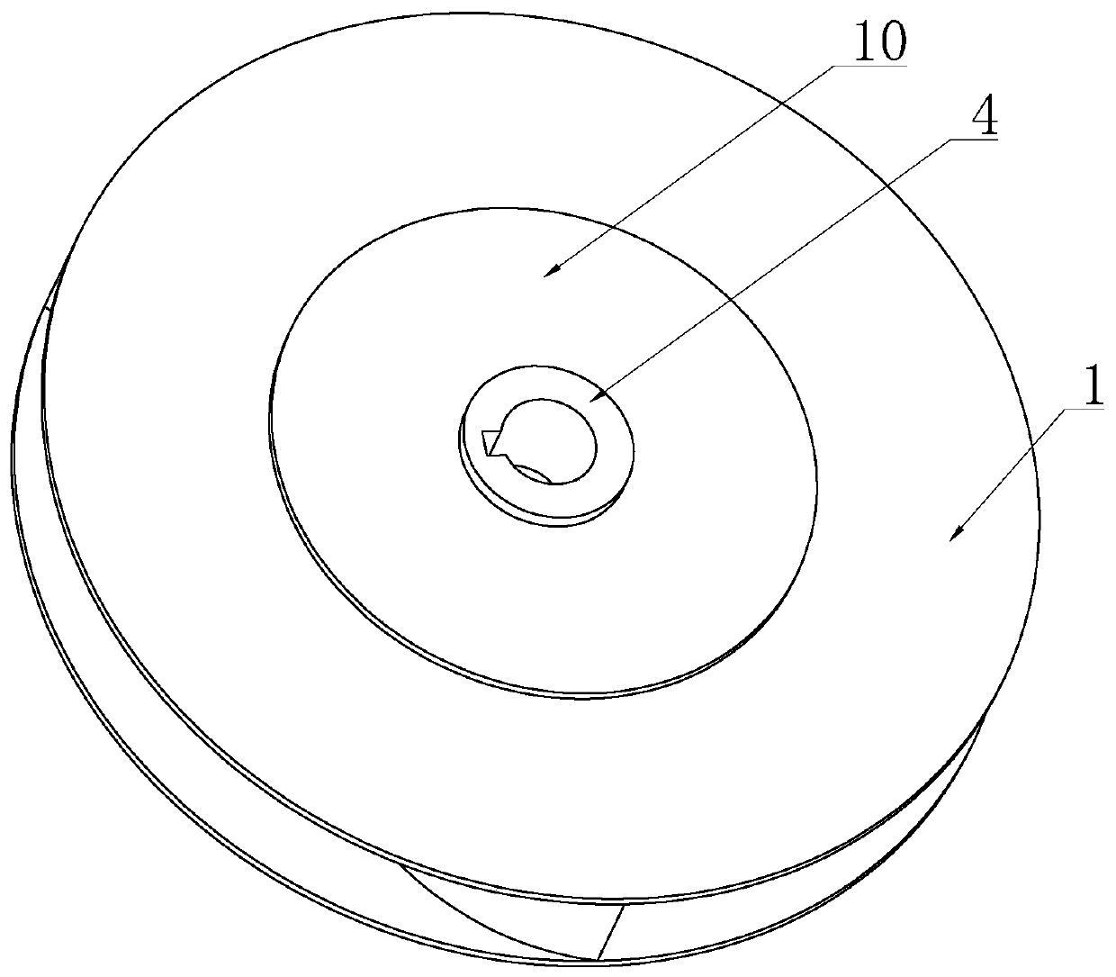 Impeller assembly of guide type sewage pump