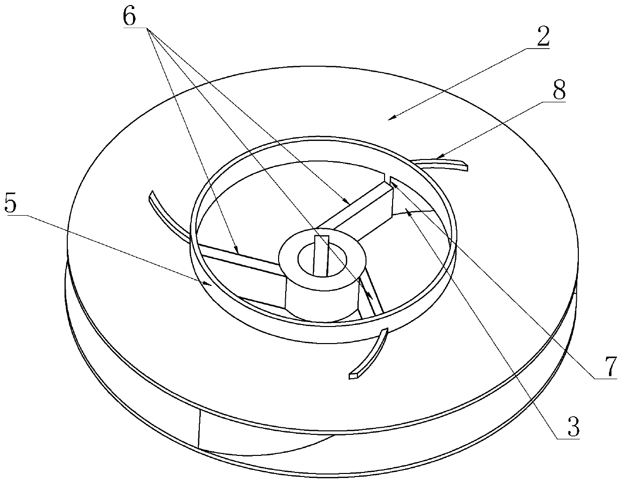 Impeller assembly of guide type sewage pump