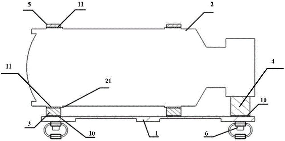 Multi-dimensional multi-stage shock absorption device used for optical payloads