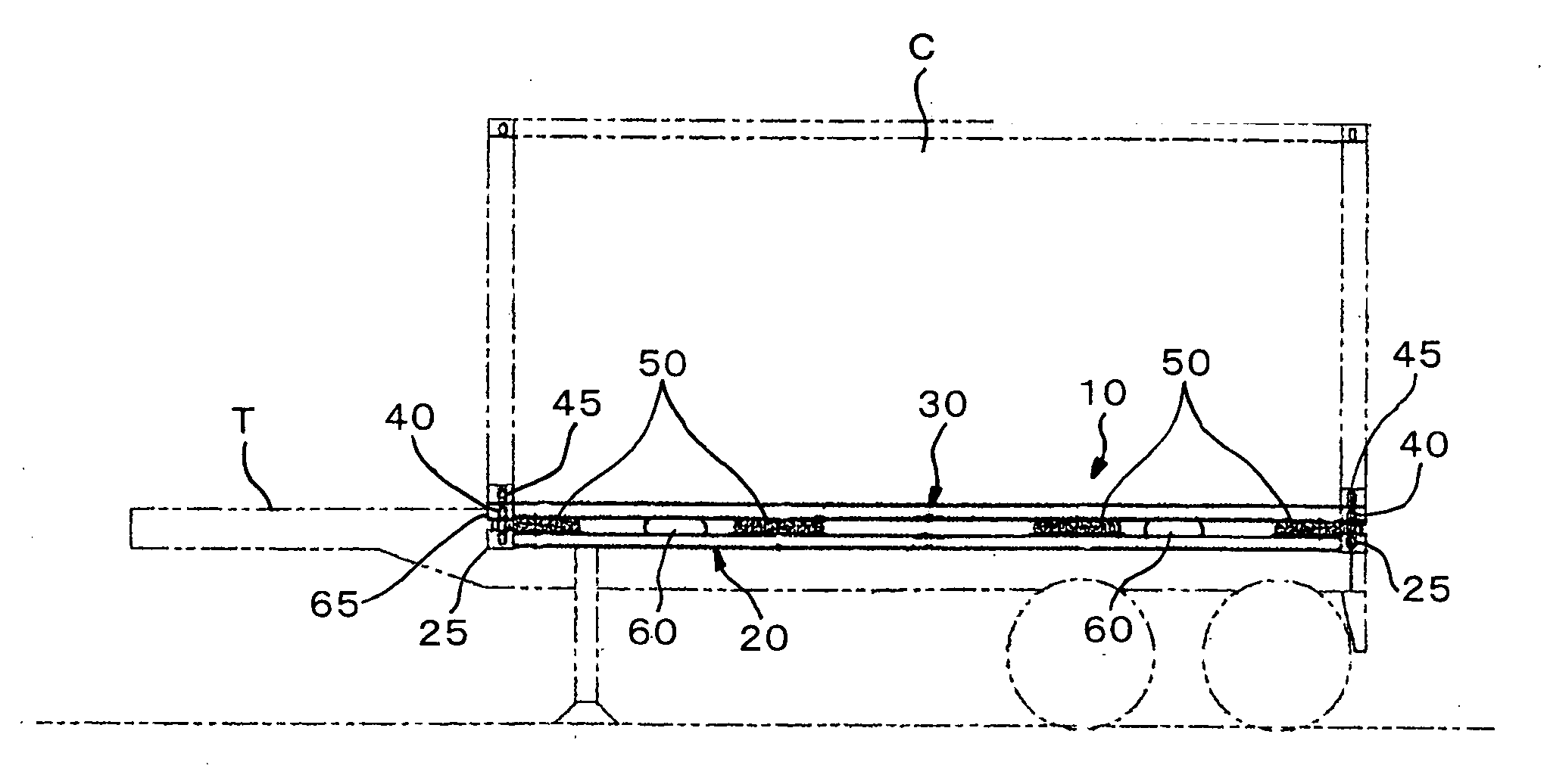 Vibration isolator for container and the like, and method of using the same