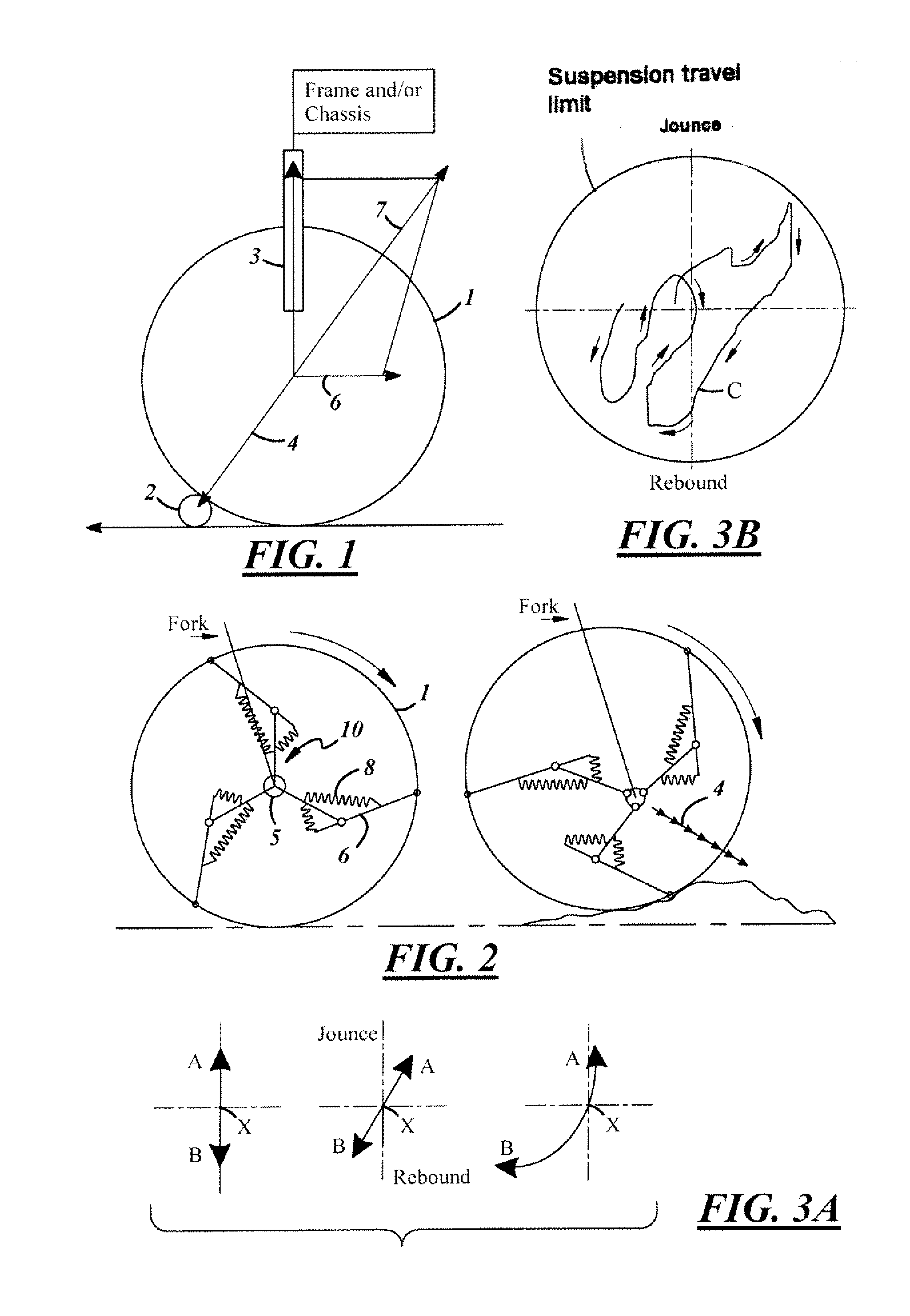 Mechanism based reactive planar suspension