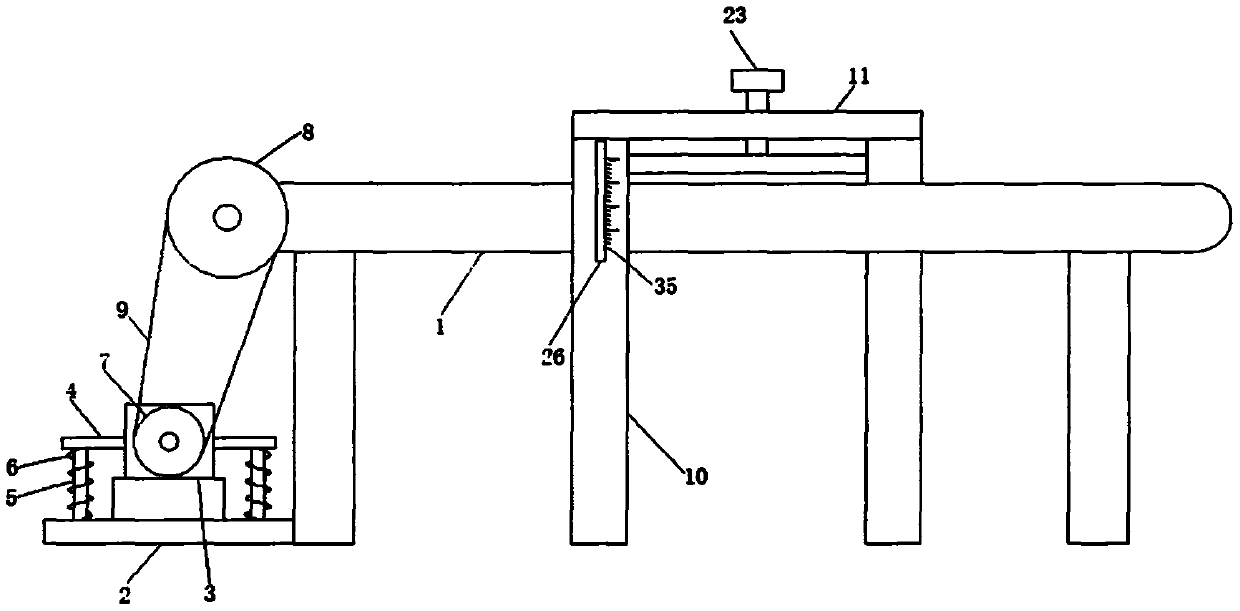 Automatic detection device for automobile gearbox gear production