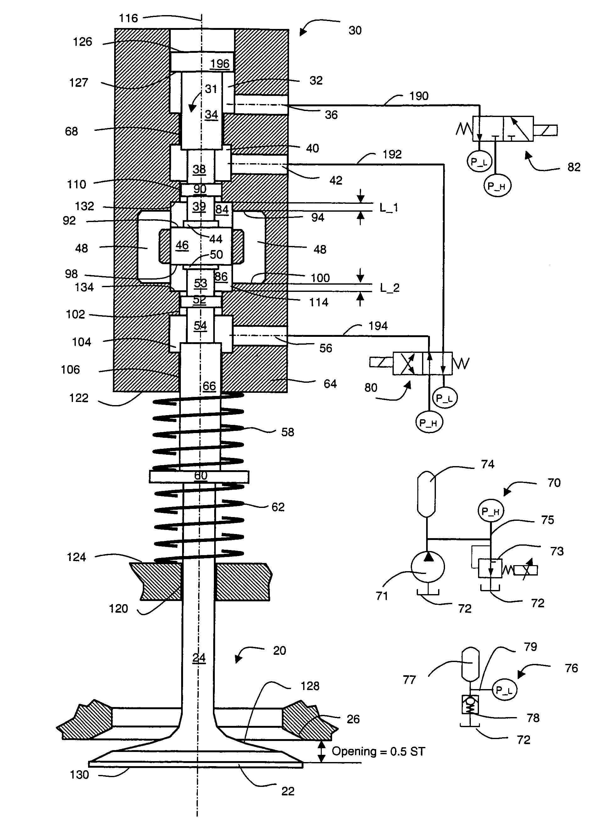 Variable valve actuator