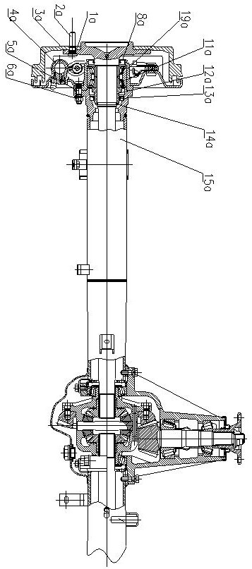 Drive axle based on half-shaft bearing novel installation system