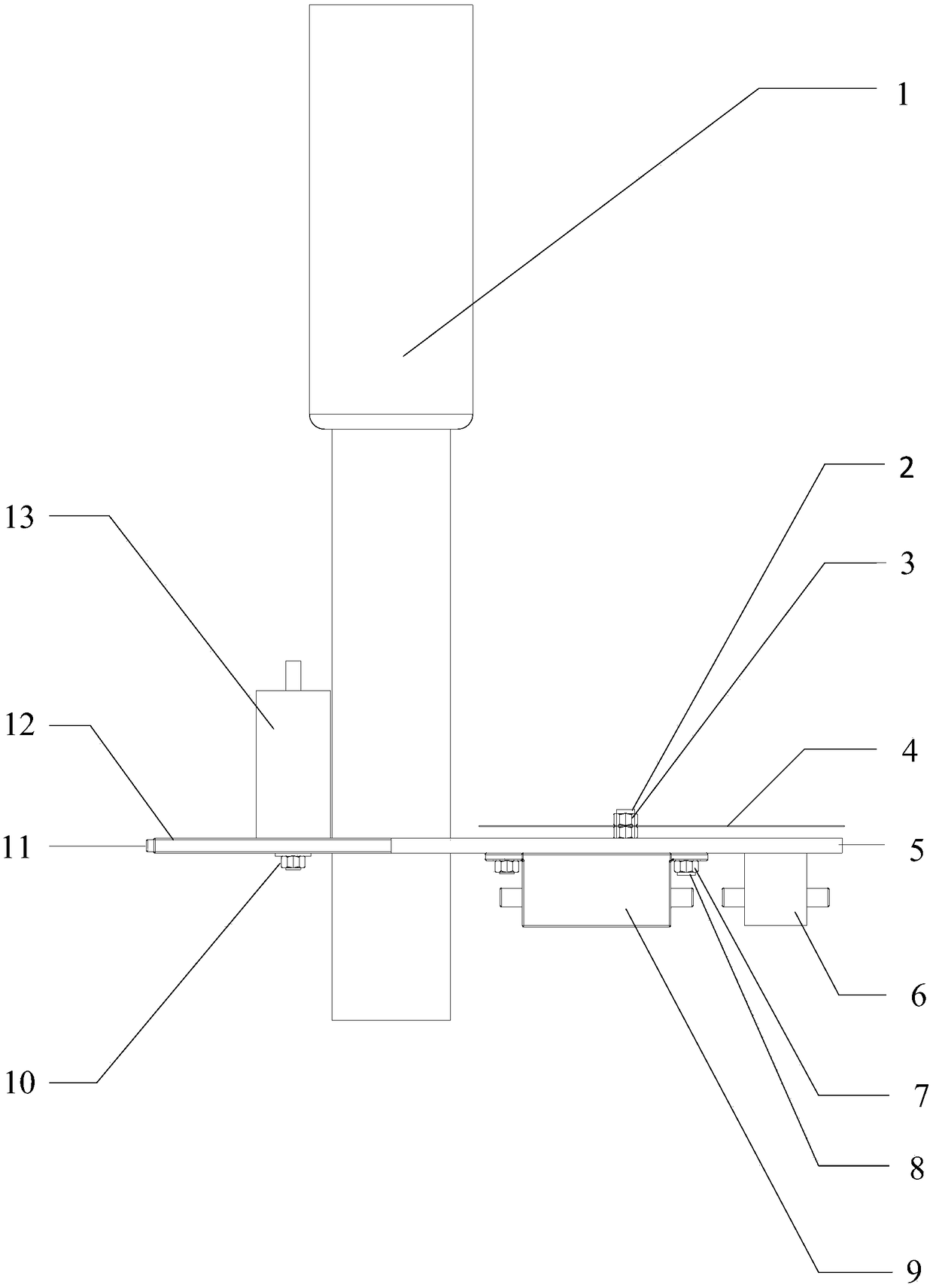 A Karman piezoelectric suspension energy feed device