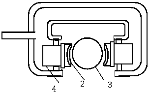 Friction type automobile driving anti-interference device