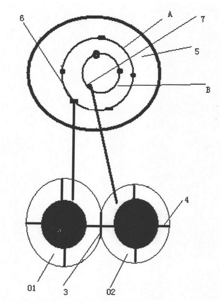 A two-component abnormity hollow high moisture absorption curling composite fiber and a preparation method thereof