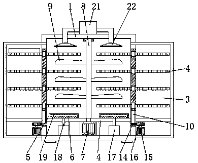 Drying device for producing and processing lithium battery