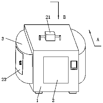 Drying device for producing and processing lithium battery