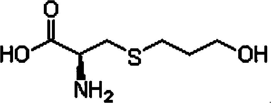 Fudosteine injection and preparation method thereof