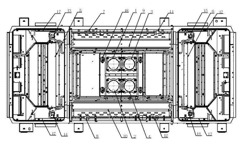 Energy-saving high-temperature-resistant subway train air conditioning