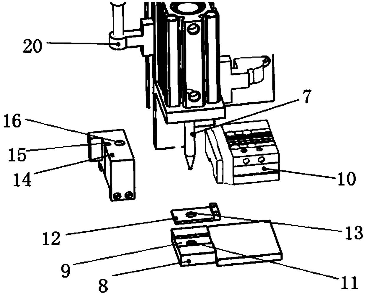 Steel ball sealing mechanism used for lithium battery liquid-injection mouth