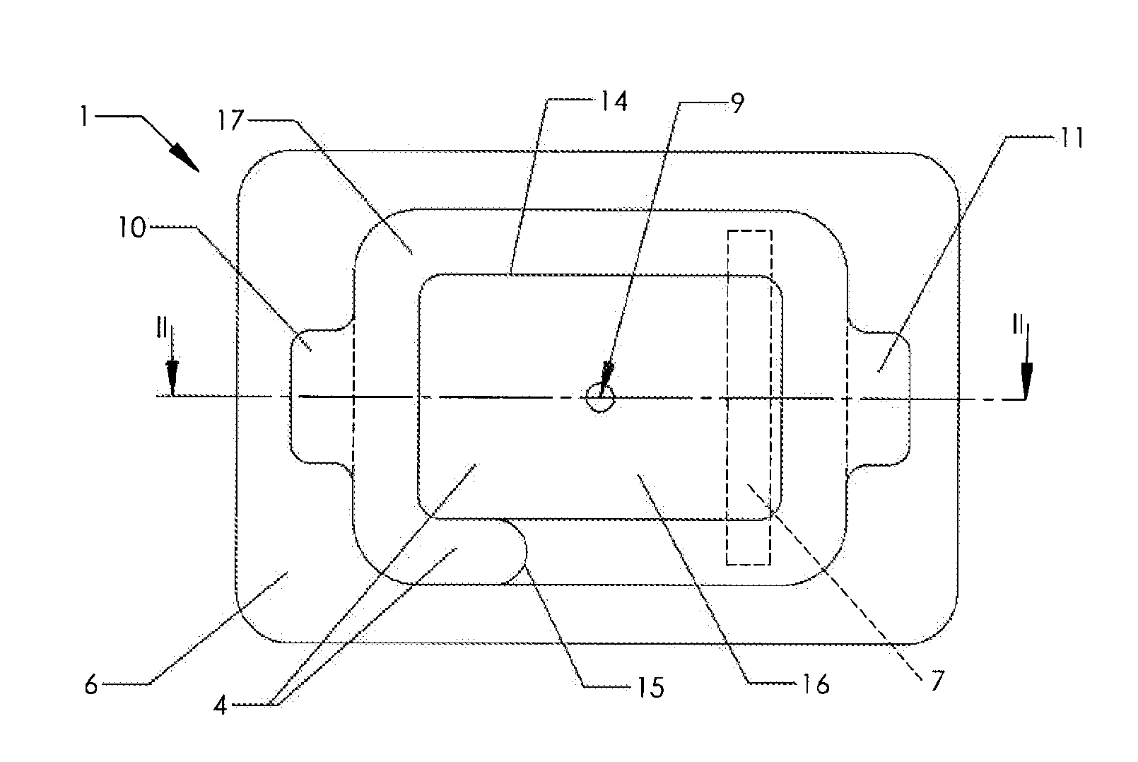 Transparent film dressing