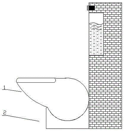 Full-automatic turnover folding energy-saving toilet bowl