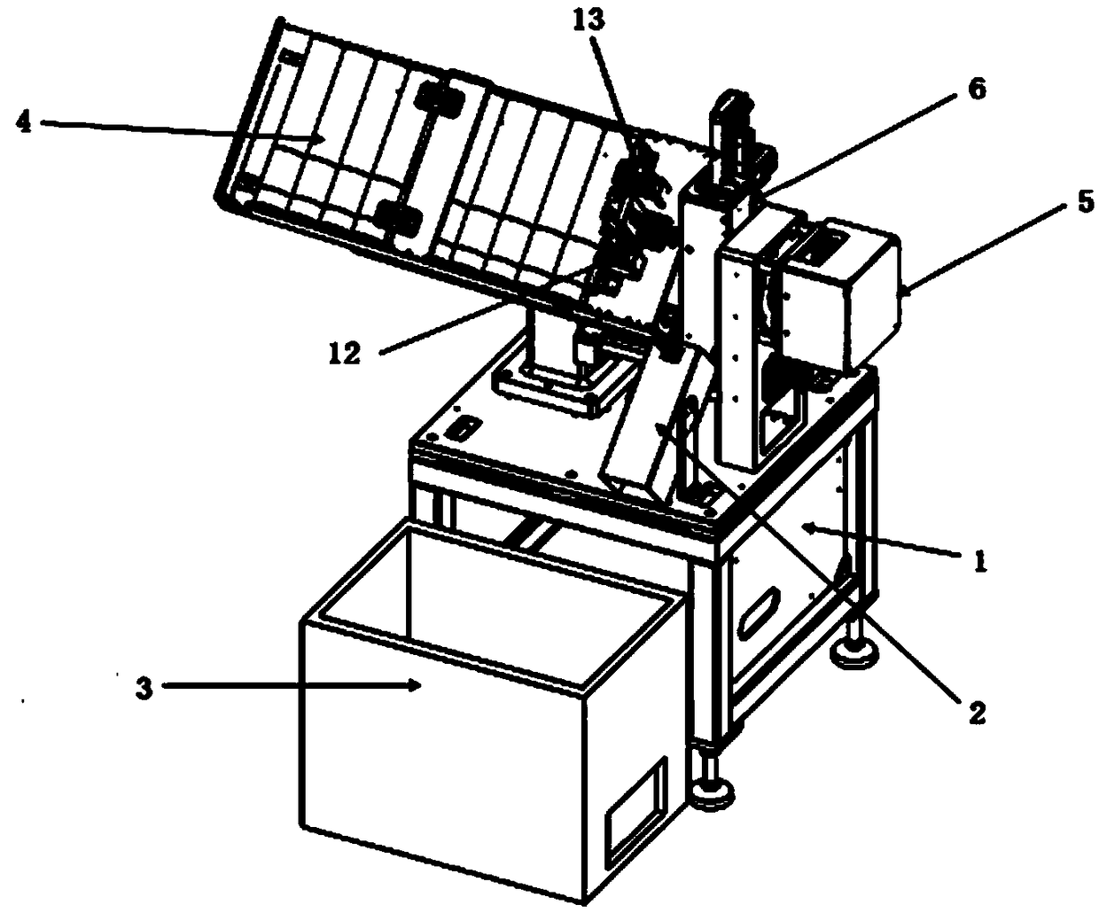 Automatic feeding mechanism of triple part of vacuum pump