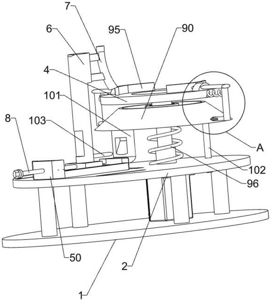 Cambered surface polishing device for ceramic processing