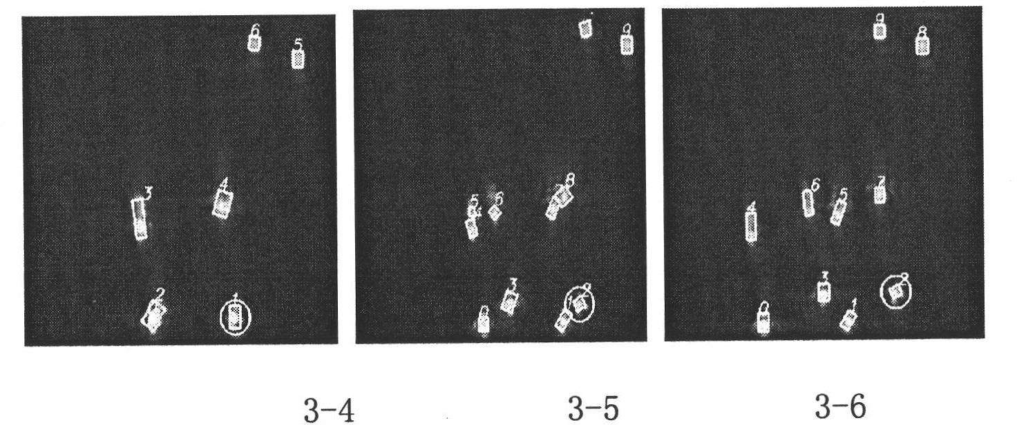 Automatic separation method for front and rear surface reflected light spots in surface shape detection system