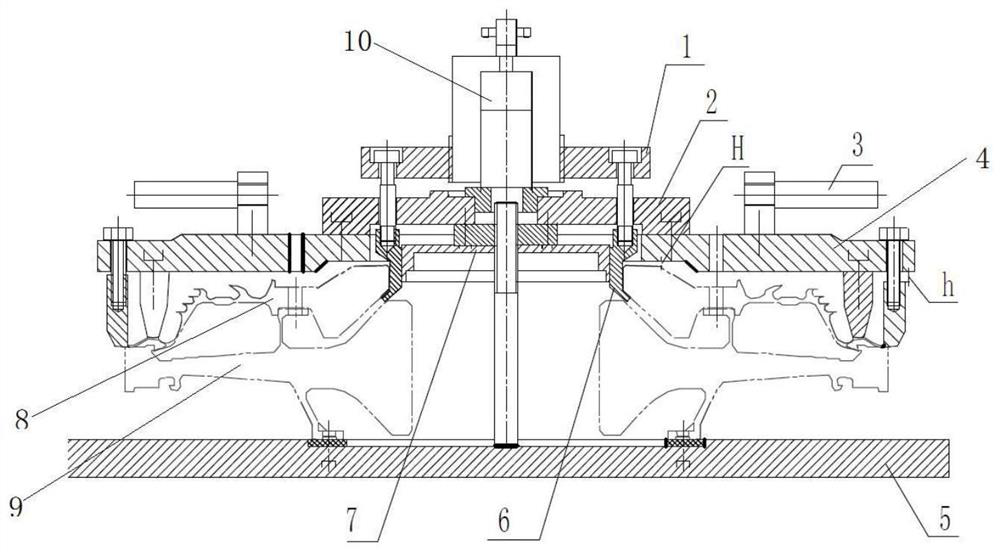 A kind of decomposition method of double tightness chuck