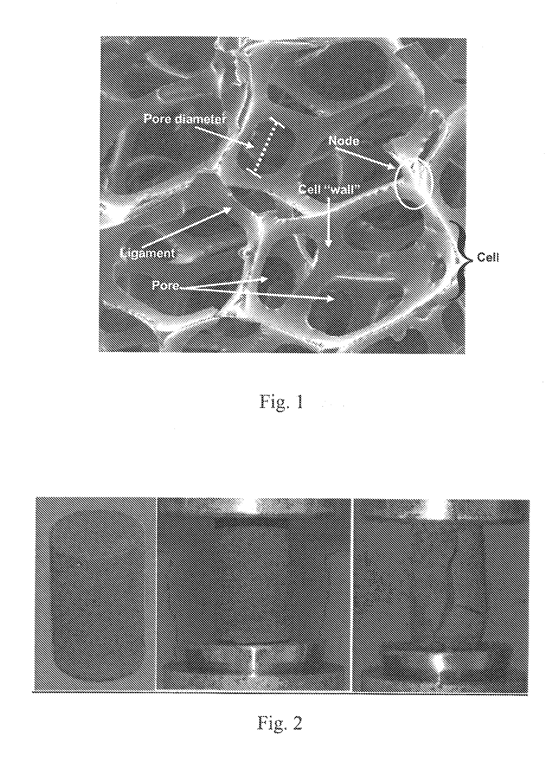 Synthetic bone grafts constructed from carbon foam materials