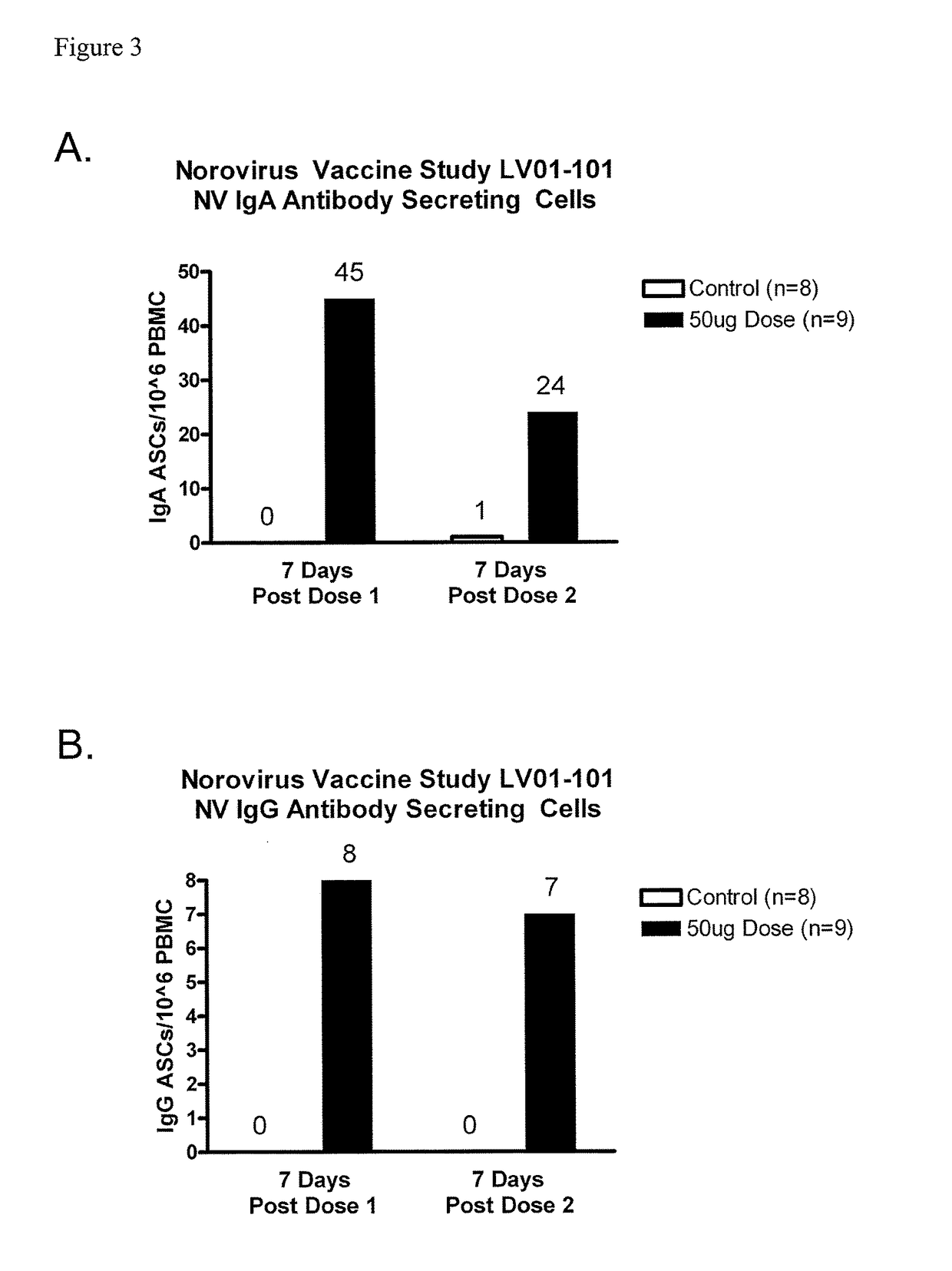 Method of conferring a protective immune response to norovirus