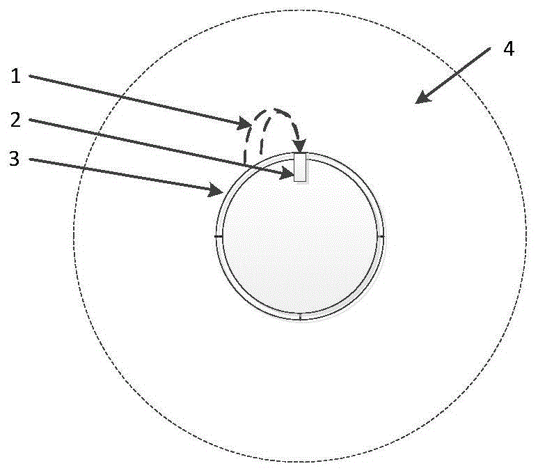 Satellite difference potential measuring apparatus